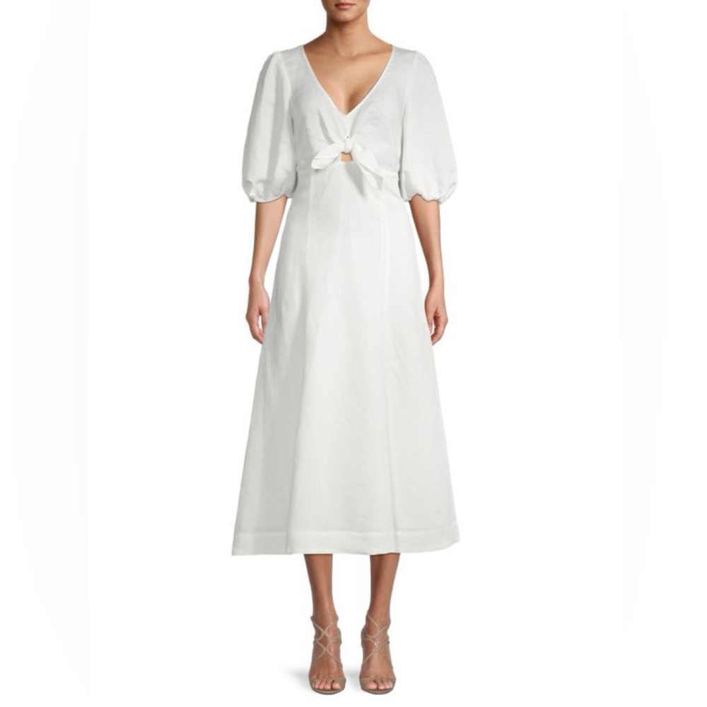 PARKER
Lillie Tie-Knot Midi Dress